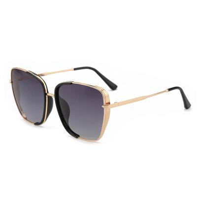 China Hot Selling Metal UV400 Logo Polarized Sunglasses For Women Custom Made High Quality 2021 Fashion Sunglasses for sale