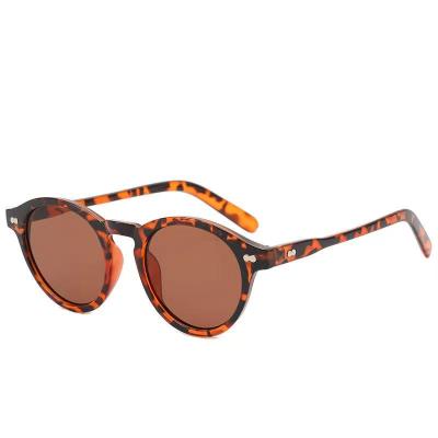 China Retro Round Frame Sunglasses 2021 Promotional Custom Logo Shades Shape Smart Retro Round Frame Sunglasses for sale