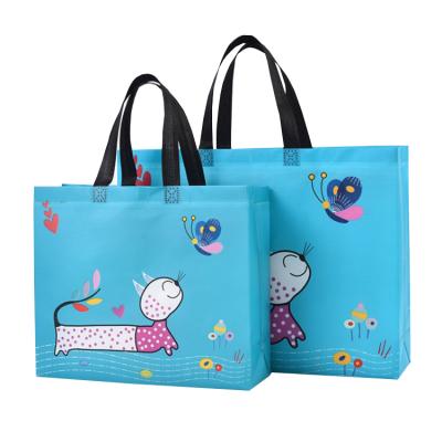 China Handles Customized New Design PP Nonwoven Bag Laminated Colored Nonwoven Bags for sale