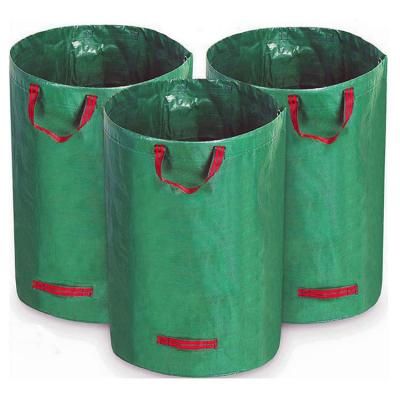 China Wholesale Durable Yard Garden Leaf Waste Bags Reusable Collapsible Lawn Leaves Container CT-SB023 for sale