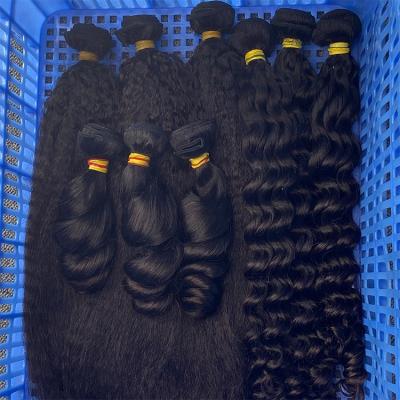 China Wholesale Price Seller Good Quality Glamorous Wave Hair Loose Wave Bundles Raw Virgin Cuticle Aligned Brazilian Hair Free Sample for sale