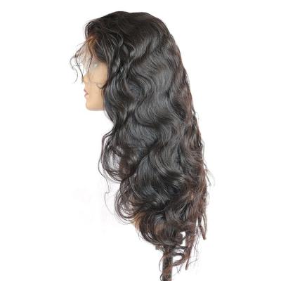 China Unprocessed Hair Unit Full Lace Wig With Baby Hair , Cuticle Aligned Full Lace Hair Wig for sale