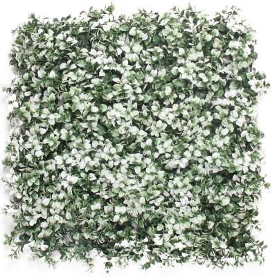 China Artificial Green Grass 3d Vertical Plant Garden Panel UV Hedge Plants Minimalist Free Shipping Outdoor Wall for sale