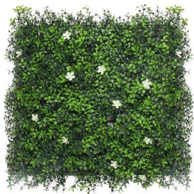 China Minimalist in the garden running flower plant 3d panel artificial grass decor geotextiles for green green wall backdrop for sale