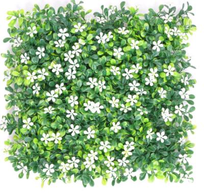 China Minimalist For Outdoor Plastic Artificial Boxwood Plant Wall Grass Green Wall Simulation Boxwood Panel Topiary Hedge for sale