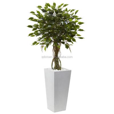 China High Quality Environment Friendly Green Top Indoor Home Decor Decoration Trees Plant Fashion Ficus Benjamin Artificial Tree for sale