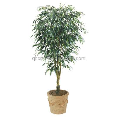 China Popular Design Environmentally Friendly Fabric Leaves Decorative Trees Wholesale Cheap Indoor Artificial Ficus Tree Plants for sale