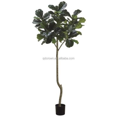 China Minimalist Home Decor Artificial Fiddle Leaf Fig Tree, Wholesale Artificial Fiddle Leaf Plant Rubber Tree for sale