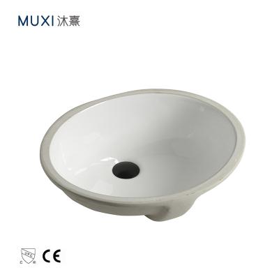 China Traditional North America Price Oval Porcelain Bathroom Undermount Sink Ceramic cUPC Ceramic Sink Under Counter Hand Wash Basin for sale