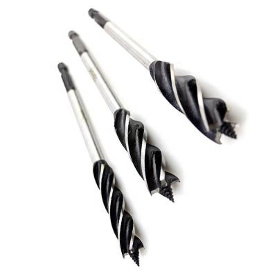 China Drilling 13mm Wood Drilling 13mm Four Groove 65#carbon Steel Wood Working Drill Bit 1/4 Quick Change Shank for sale