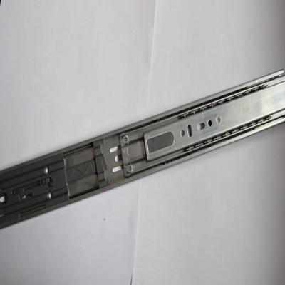 China Modern Three Section Ball Bearing Drawer Slide 45mm Push-To-Open for sale