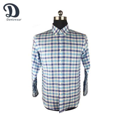 China Hot Selling Canvas Men's Formal Fashion Button Down Long Stand Collar Dress Shirt for sale