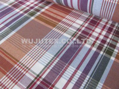 China Stable Quality Nice soft 100% Cotton Yarn Dyed Fabric , Plain Weave Plaid Fabric for sale