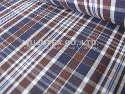 China Competitive Price 100% Cotton Yarn Dyed Fabric , plain weave plaid 145 /147cm width for sale