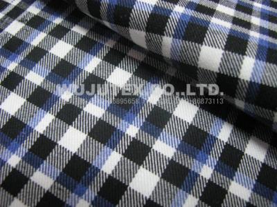 China 85% Cotton 15% Wool Check Twilling Yarn Dyed Cotton Wool Fabric with Liquid Ammonia Finish for sale