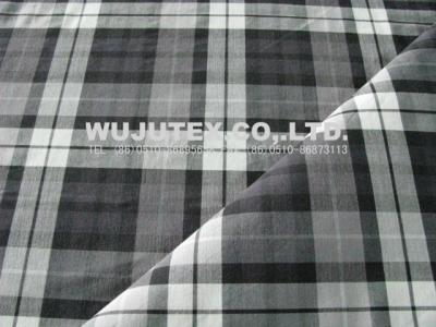 China Competitive Price Stretch Plaid Cotton Nylon Fabric , Plain Weave Cloth Material for sale