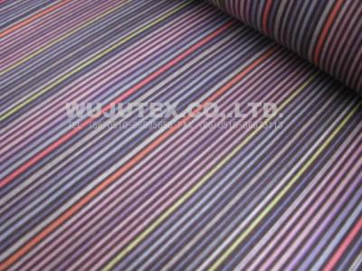 China Stable Quality Normal soft Cotton Nylon Fabric Spandex , Plain Weave , Stripe Fabric for sale