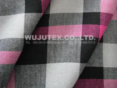 China 112g/m2 Yarn Dyed Y/D Plaid Twill Rayon Viscose Fabric ,  Dress Fabric for sale