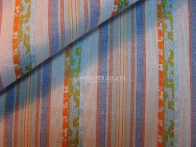 China Plain Weave Cotton Stripe Jacquard Woven Fabric Clothing Materials for Popular Fabric for sale