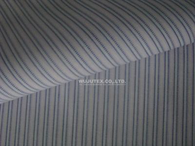 China Cotton Yarn Dyed Poplin Fabric, High Quality, High Yarn Count, Liquid Ammonia Finished for sale