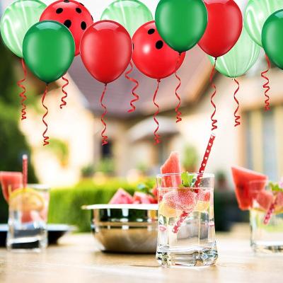 China Party deco red watermelon inspired latex balloons one in one melon decorations watermelon themed balloons for 1st birthday party supplies for sale