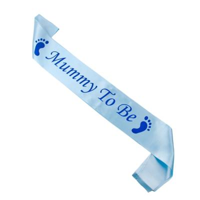 China Gift Mom To Be Sash Mom To Be Sash For Kids Baby Shower Party Decorations Stain Sash Baby Favor for sale