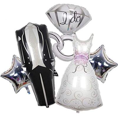 China Party Decorations 5pcs Bride To Be Balloons Set For Wedding Party Decoration Propose And Bachelor Party Kit Decorations for sale