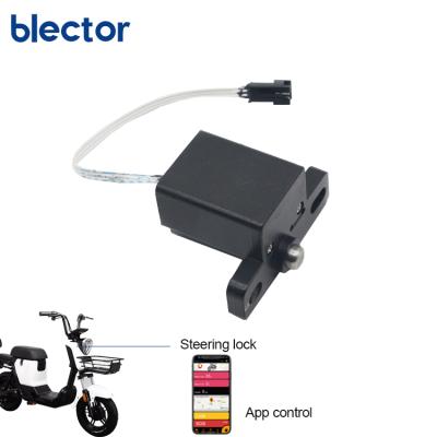 China E-bike Motorcycle Scooter Steeing Smart Blector Lock For Escooter Anti Theft E-Bike E-Bike Accessories Steering Lock Security for sale