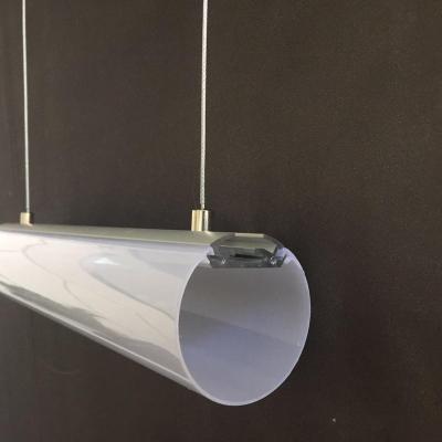 China Suspended lightness mounted 60mm big profile round aluminum profile led light aluminum channel for led for sale