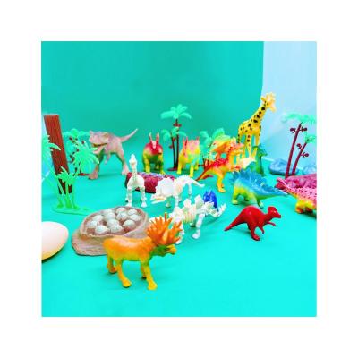 China Indoor interaction static animal model toy and mini interaction hot sale simulation dinosaur outdoor border toy for sale