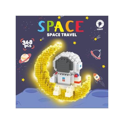 China Educational toy leisure border hot-selling puzzle and inserting microparticle astronaut building blocks for sale