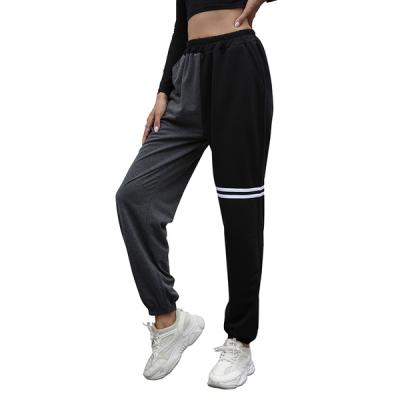 China Anti-Wrinkle High Waist Trotter Pants Women Gym Sport Tracksuit Shapes Streetwear Korean Pants Black White Color Pants Hip Hop Sweatpant Women for sale