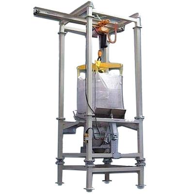 China Construction Material Stores Large Ton Bag Unloader Unloading System FIBC Jumbo Bag Dump Station Machine for sale