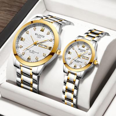 China Fashion\Classic\Business\Sports Waterproof Wholesale Fashion Quartz Couple Watch Pair Of Luminous Men And Women Watches for sale