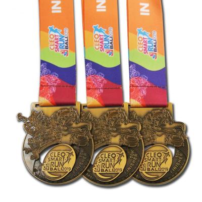 China Hot Sale High Quality Custom Zinc Alloy Metal Marathon Running Sports Winner Medal for sale