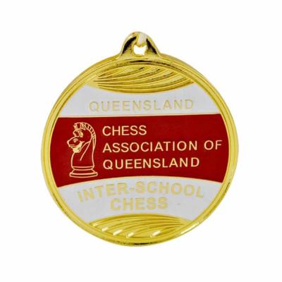 China Europe medal factory custom made zinc alloy metal sports cheap personalized awards chess medal for sale