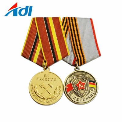 China Europe Honor Award Manufacturer Custom Iron Cross Military Russian Medal With Medal Box for sale