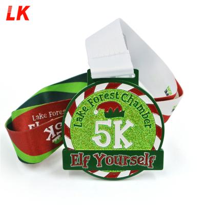 China Wholesale Cheap Sports Brass Running Medals Custom Metal Marathon 5k 10k Award Medal Europe Metal Medal for sale