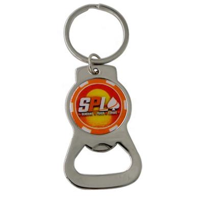 China Promotion Gift Custom Printed High Quality Stainless Steel Metal Logo Key Chain Bottle Opener for sale