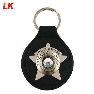 China Souvenir high quality custom genuine leather key chain, leather key tag, leather key ring for sale