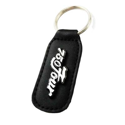 China Souvenir Fashion Men Leather Creative Metal Key Chain Keychain Custom Made for sale