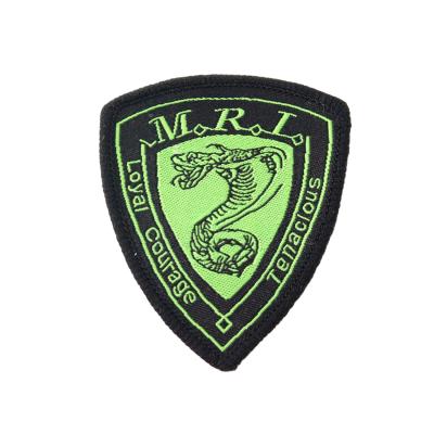 China Custom Handmade Factory Cotton Woven Logo School Clothing Embroidery Patch Badges for sale