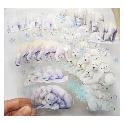 China Wholesale Decorative Sticker Christmas Paper Kiss Cut Kids New Pattern Sticker Label for sale