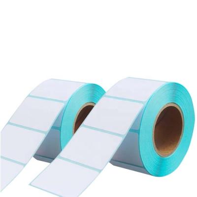 China Custom Wholesale Waterproof White Adhesive Direct Thermal Barcode Paper Top Saving Labels Paper Sticker for sale