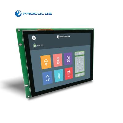 China Original Proculus 8 Inch 100% RGB Resistive Industrial Lcd Touch Modules Tft Lcd Monitor Screen Display Panel Uart Open Frame Lcd Uart for sale