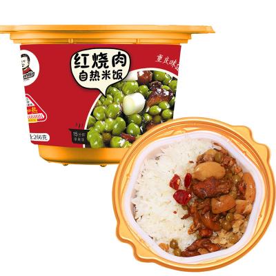 China Self-heating hot pot combination sell braised pork and rice family packs MRE food and drink barrel for sale