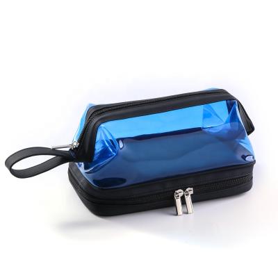 China Other Hot Selling High-grade Clear Transparent Waterproof TPU Man Cosmetic Case Man Or Women Travel Or Women Toiletry Bag for sale