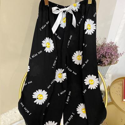 China Women's Soft Casual Stretch Cotton Pajama Pants Hot Selling QUICK DRY Comfortable Lounge Pants Single Pants for sale