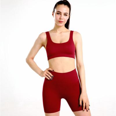 China Wholesale Breathable Ladies Gym Sports Wear Girls Athletic Workout Suit Women Fitness Yoga Legging Set Custom Made for sale