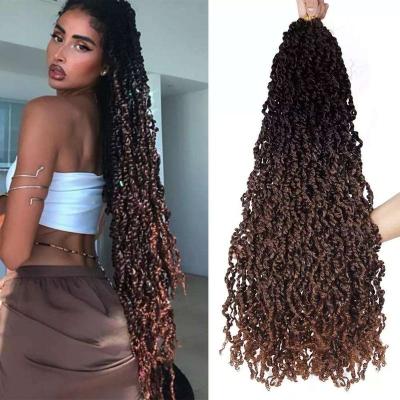 China Majesty Luxury Twist Passion Curly Senegalese Twist Crochet Hair Dreadlocks Extensions Braids Pre-looped Synthetic Braiding Hair for sale